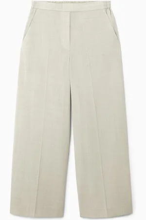 COS Voluminous Wide-Leg Wool Trousers in