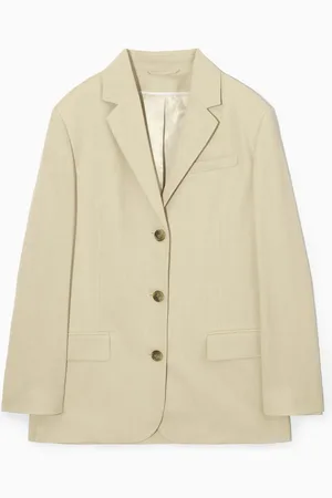 COS Relaxed Linen-Blend Blazer in