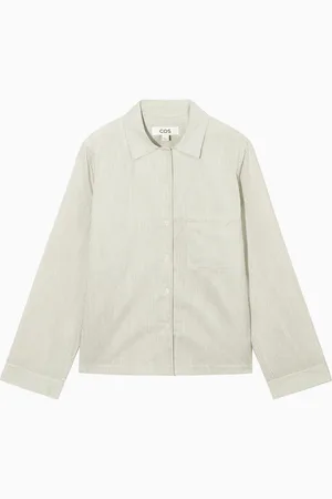 COS Striped Silk Pyjama Shirt