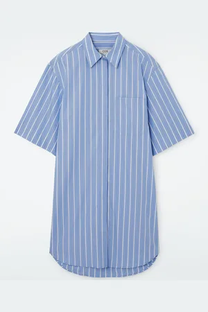 COS Oversized Poplin Mini Shirt Dress