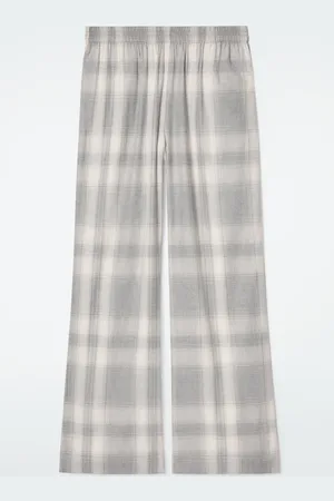 COS Checked Flannel Pyjama Trousers in