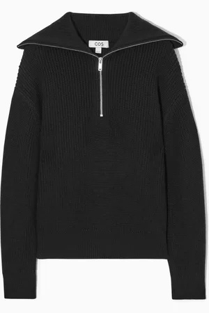 COS Wool And Cotton Half-Zip Jumper