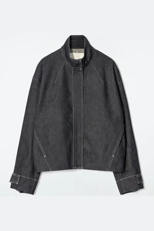 COS Rounded Denim Bomber Jacket