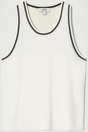 COS Contrast-Trim Ribbed Tank Top