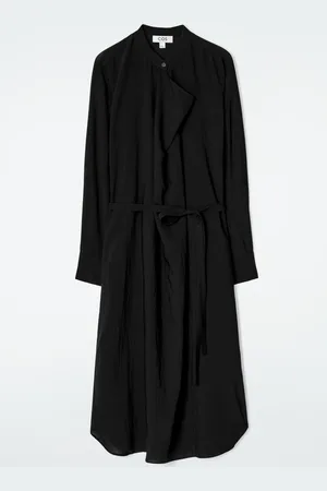COS Draped Belted Midi Dress