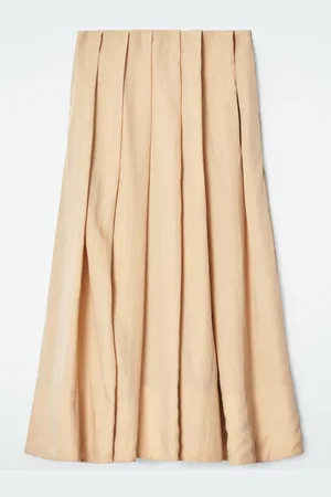 COS Pleated A-Line Midi Skirt