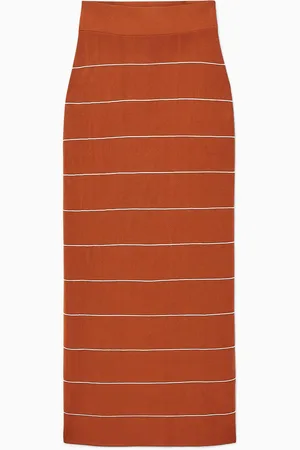 COS Striped Knitted Maxi Skirt
