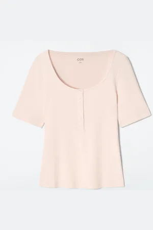 COS Ribbed Henley T-Shirt