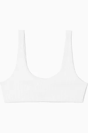 COS Scoop-Neck Ribbed Bikini Top