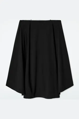 COS Deconstructed Sheer Wool Skirt