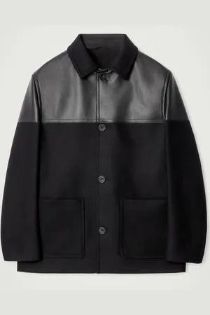 COS Leather-Panelled Donkey Jacket