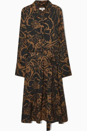 COS Printed Midi Shirt Dress
