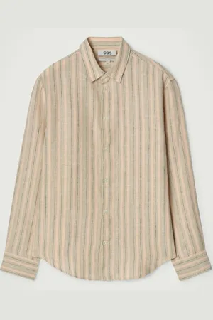 COS Relaxed Linen Long-Sleeved Shirt in