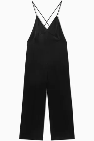 COS Open-Back Satin Wide-Leg Jumpsuit