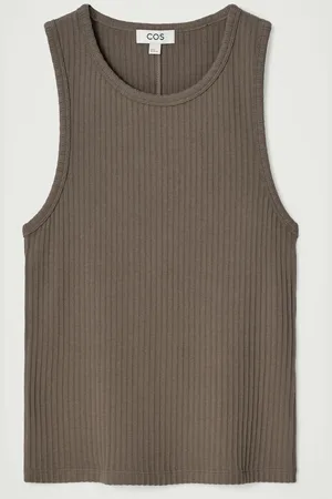 COS Slim Ribbed Cotton Tank Top