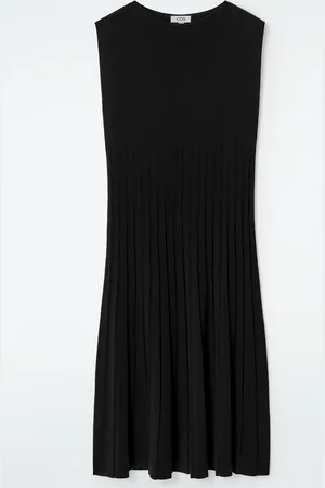 COS Knitted Pleated Maxi Dress