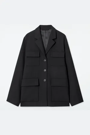 COS Relaxed Single-Breasted Utility Blazer