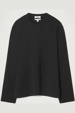 COS Relaxed Jersey Interlock Long-Sleeved T-Shirt