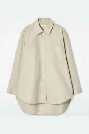COS Oversized Curved-Hem Shirt