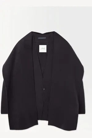COS The Collarless Wool Scarf Jacket