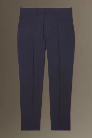 COS Slim Wool Mélange Tapered Trousers in