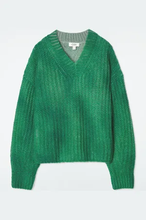 COS Spray-Effect Mohair V-Neck Jumper