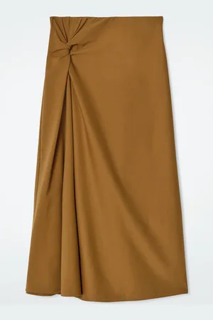 COS Twist-Detail Midi Skirt