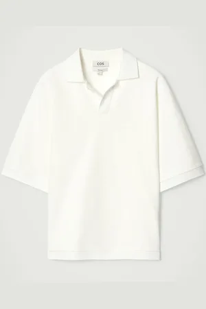 COS Open-Collar Mercerised-Jersey Polo Shirt