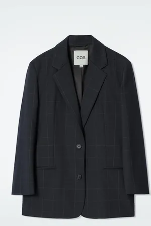 COS Oversized Windowpane-Check Blazer