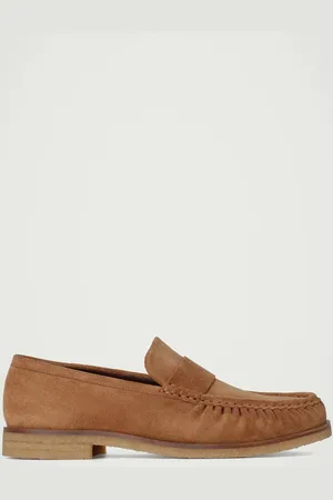 COS Gathered Suede Loafers