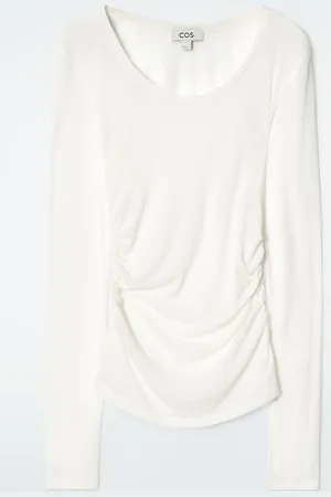 COS Ruched Long-Sleeved Top