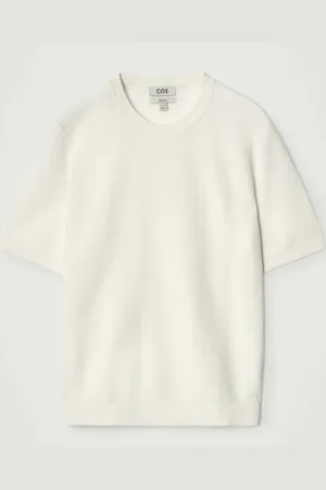 COS Textured Knitted Cotton T-Shirt