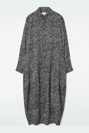 COS Abstract Checked Shirt Dress