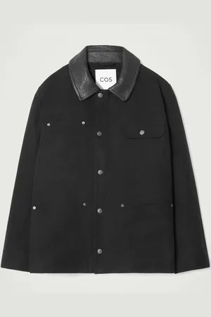 COS Leather-Collar Field Jacket