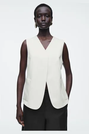 COS Wrap-Front Linen-Blend Waistcoat