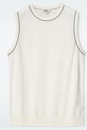 COS Merino Wool-Linen Blend Tank Top