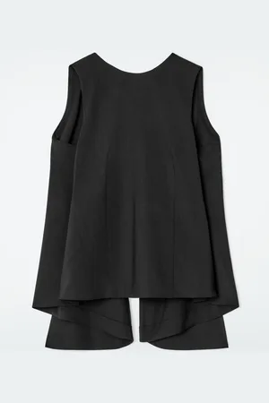 COS Deconstructed Open-Back Wool Top