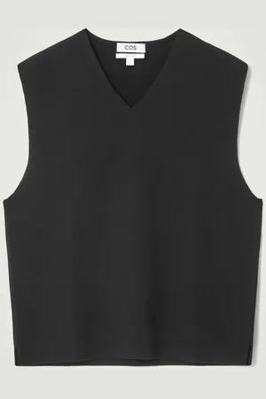 COS V-Neck Milano-Knit Wool Vest