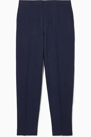 COS Tapered Textured-Seersucker Trousers in