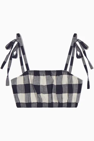 COS Gingham Bra Top in