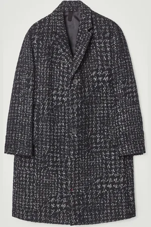 COS Houndstooth Bouclé Overcoat