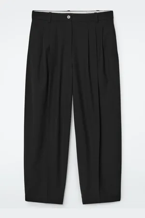 COS Pleated Barrel-Leg Wool-Blend Trousers