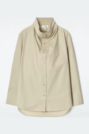 COS Relaxed Funnel-Neck Shirt