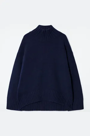 COS Chunky Pure Cashmere Turtleneck Jumper
