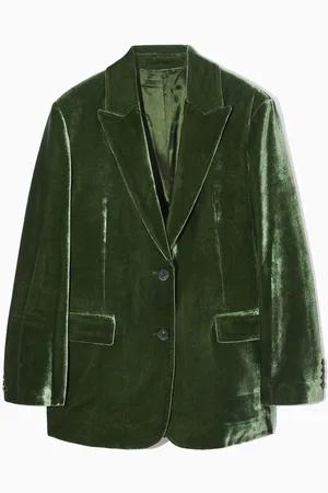 COS Regular Silk-Blend Velvet Blazer