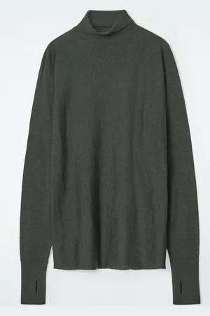 COS The Funnel-Neck Merino Wool Jumper