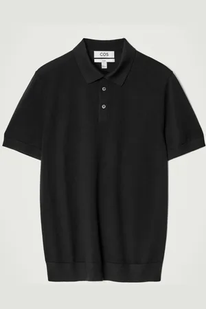 COS Slim Knitted Silk Polo Shirt