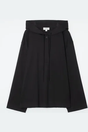 COS Buttoned Lightweight Jersey Hoodie