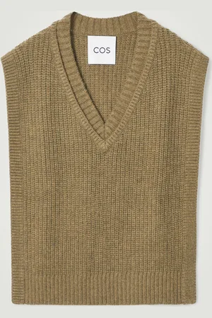 COS Wool-Cashmere V-Neck Hybrid Vest