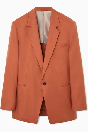 COS Relaxed Longline Single-Breasted Blazer in